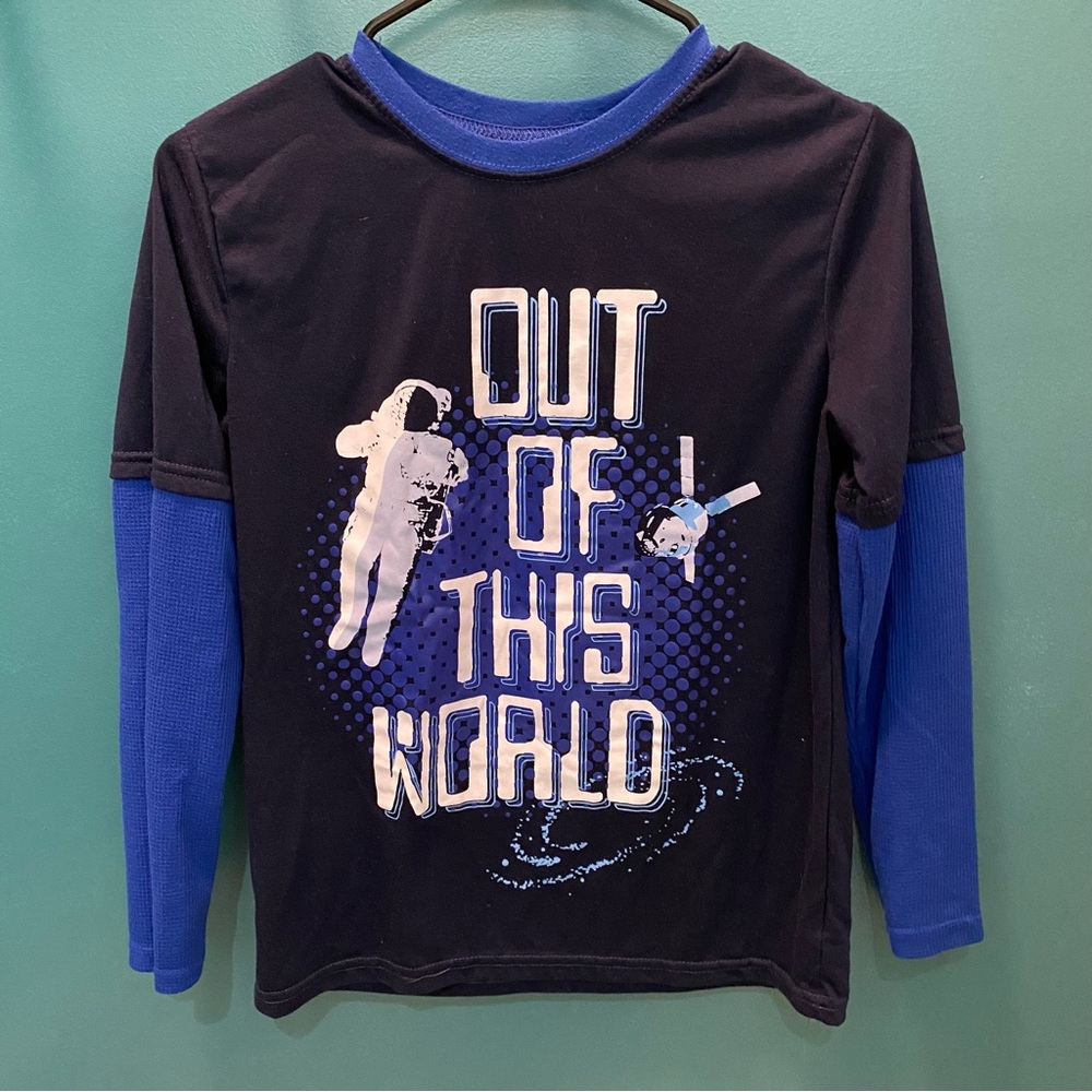 Out of this World Large 14 Boys Long Sleeve Tee by Highland